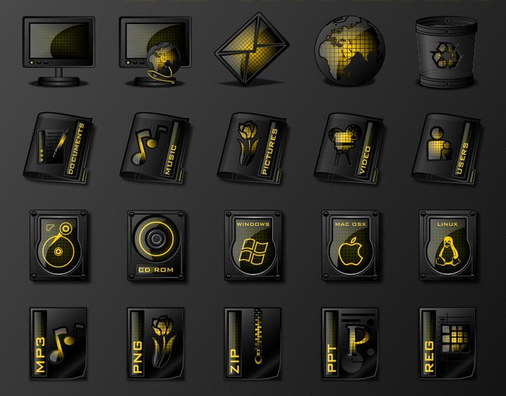 Иконки для ICONPACKAGER. Черно желтый значок. Черно желтые иконки для актуальных. Iconpackager