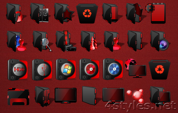 Iconpackager. ICONPACKAGER иконки Red. Пакет иконок для ICONPACKAGER. Скины для ICONPACKAGER. Значки для DAW.